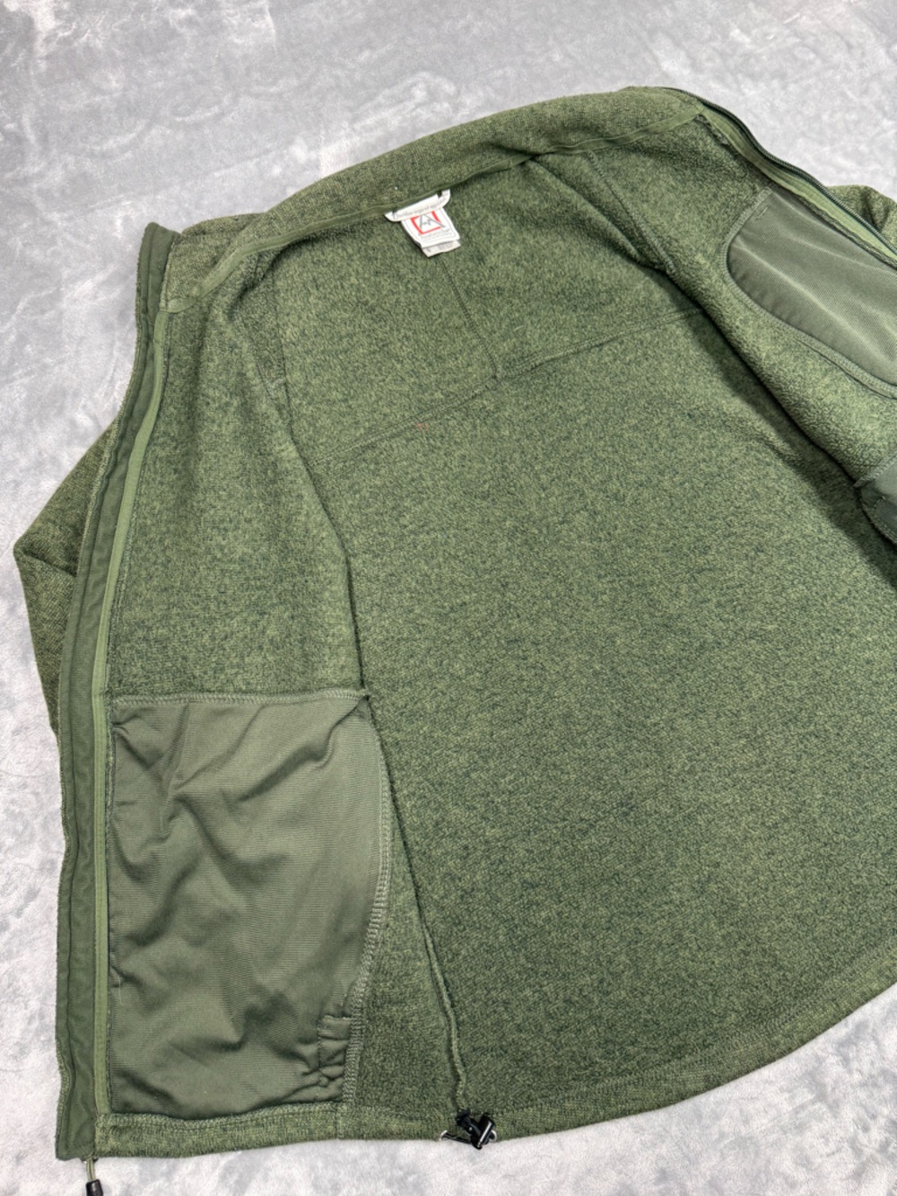 Avalanche Dark Green Zip-Up Sweater - Picture 5 of 10